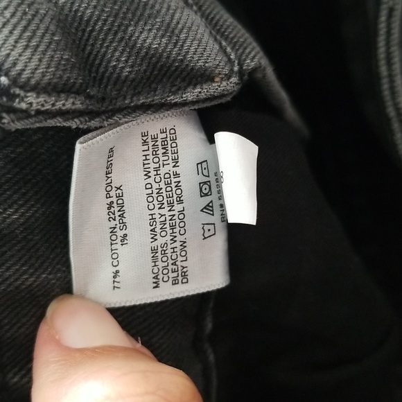 Express black jean distressed overalls size 8 NWOT - Picture 5 of 11